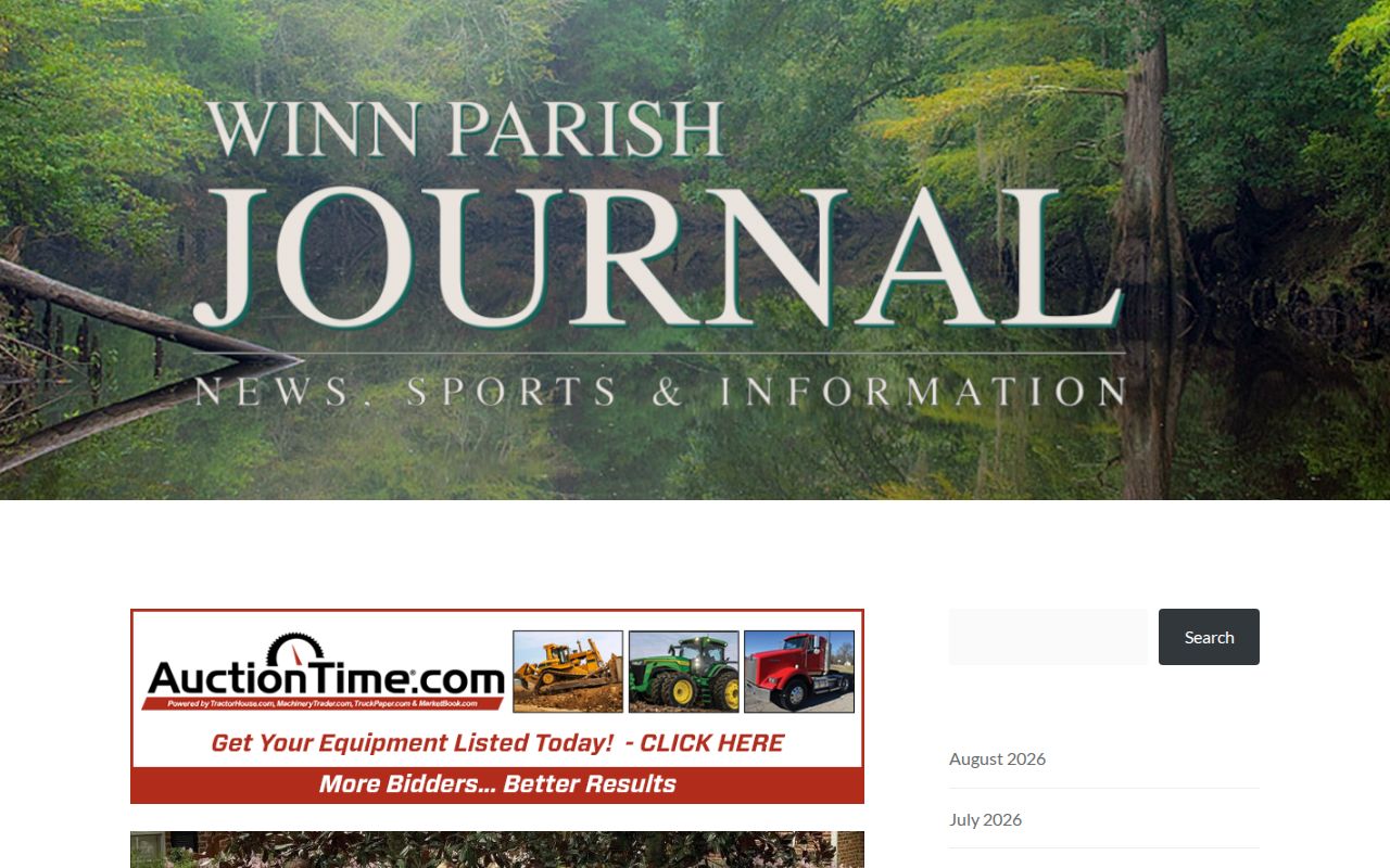 Winn Parish Journal sheriff arrest report page